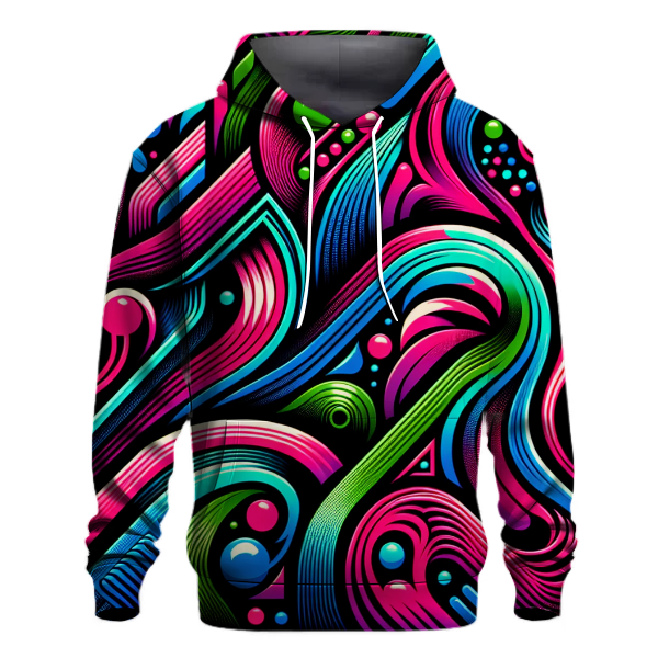 Neon Vibes Design Hoodie