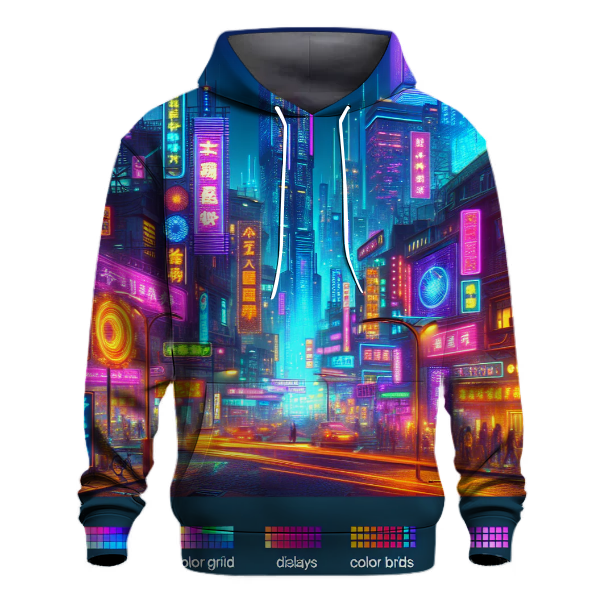 Cyberpunk Nightscape Hoodie