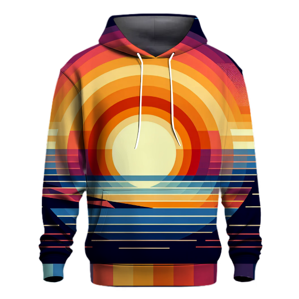 Geometric Sunrise Vibe Hoodie