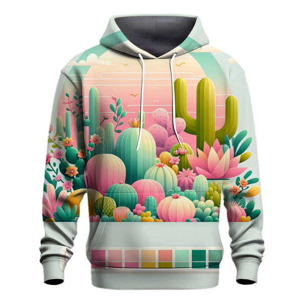 Retro Cactus Garden Hoodie