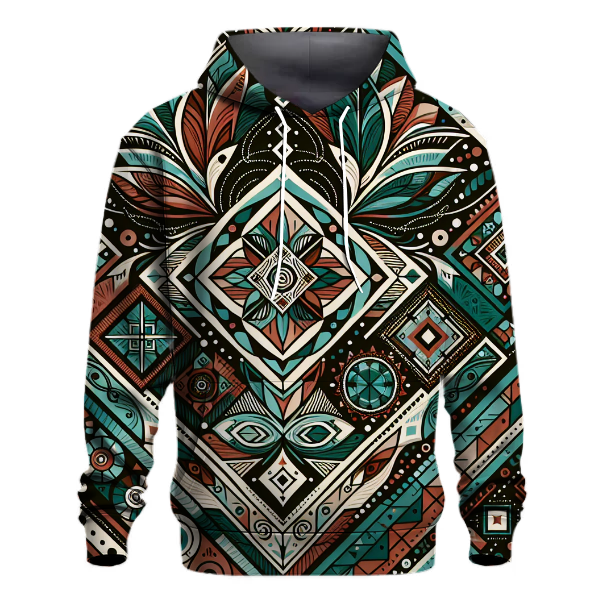 Boho Diamond Patterns Hoodie
