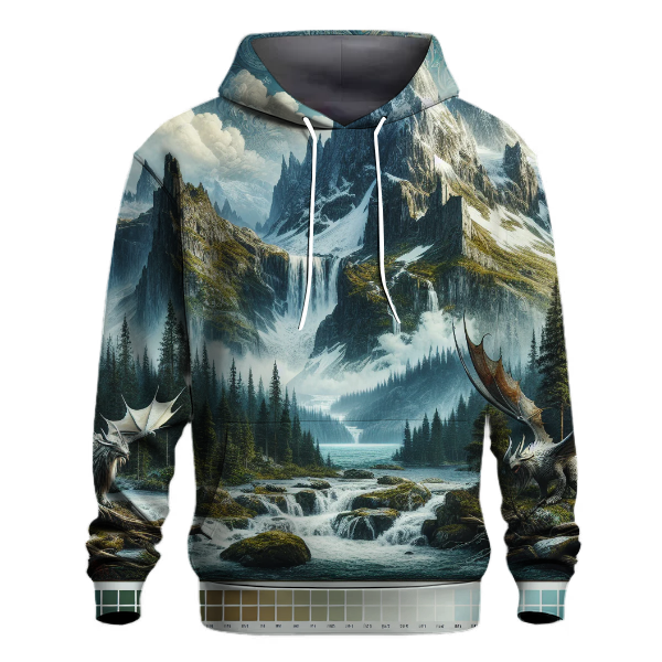 Nordic Mythical Landscapes Hoodie