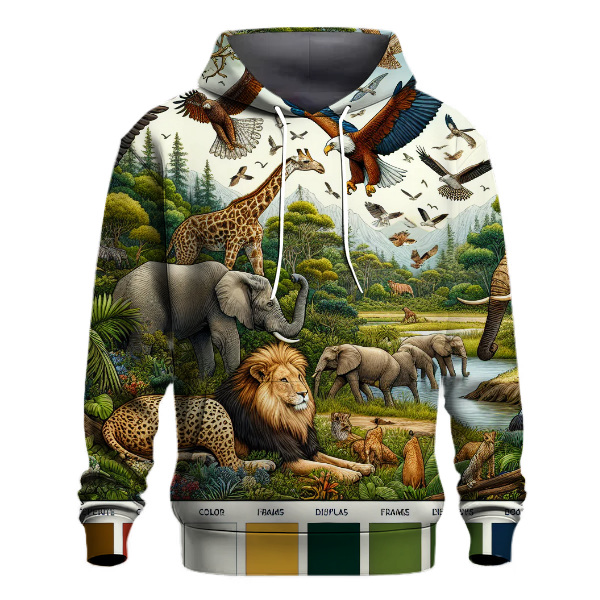 Majestic Wildlife Scene Hoodie