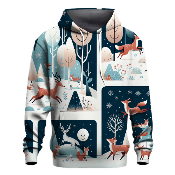 Frosty Forest Creatures Hoodie