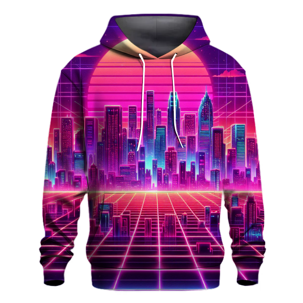 Electric Synthwave City Hoodie