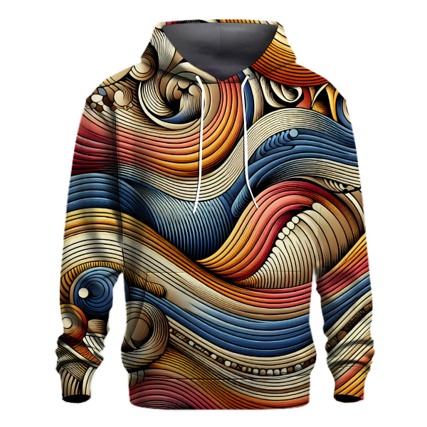 Peace and Groove Lines Hoodie