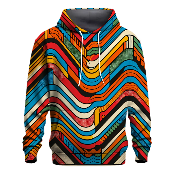 Funky Zigzag Pattern Hoodie