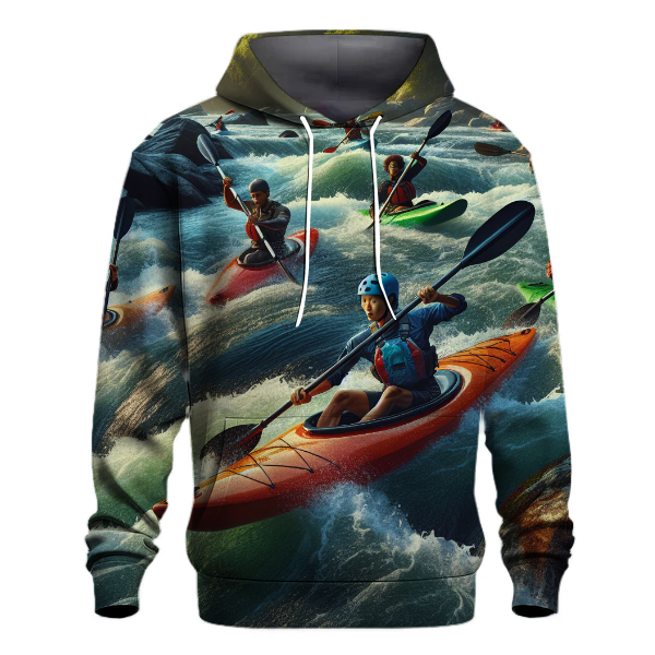 Kayaking Waves Hoodie