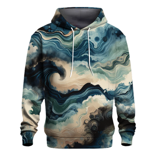 Mystic Ocean Wave Design Hoodie