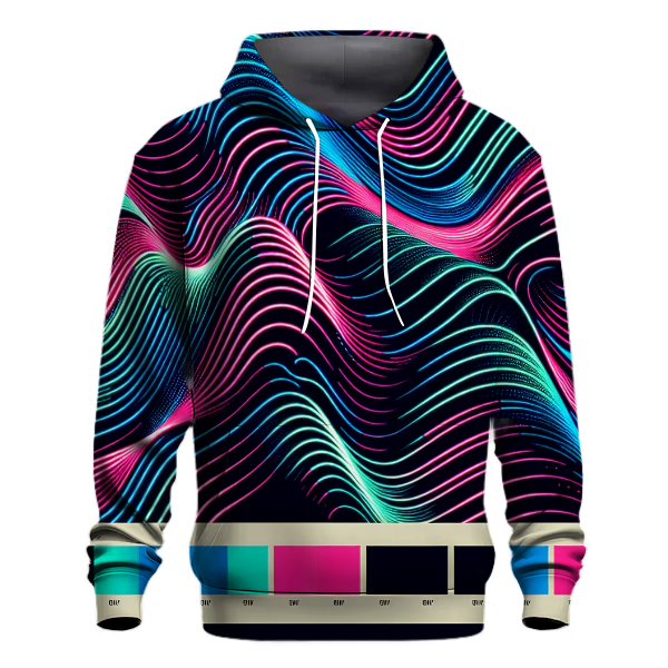 Retro 80s Techno Wave Hoodie