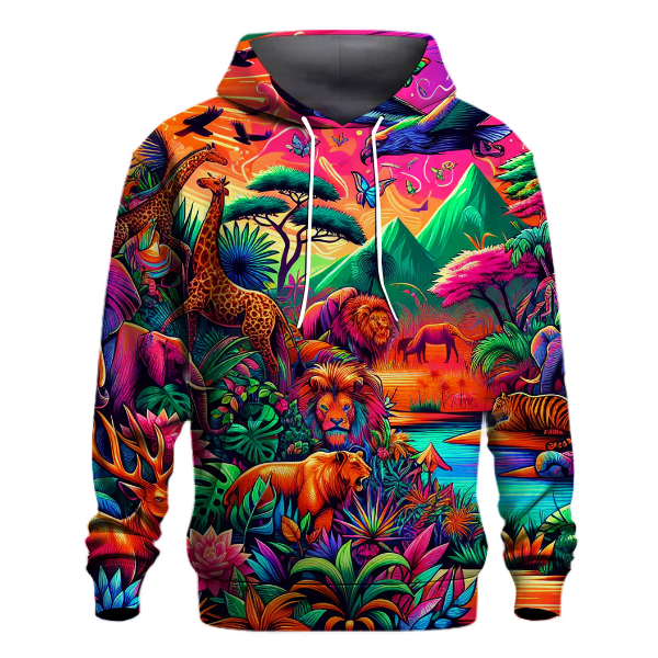 Luminous 80s Safari Hoodie