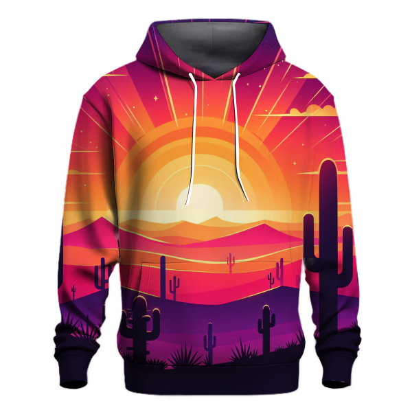 Serene Desert Sunset Hoodie
