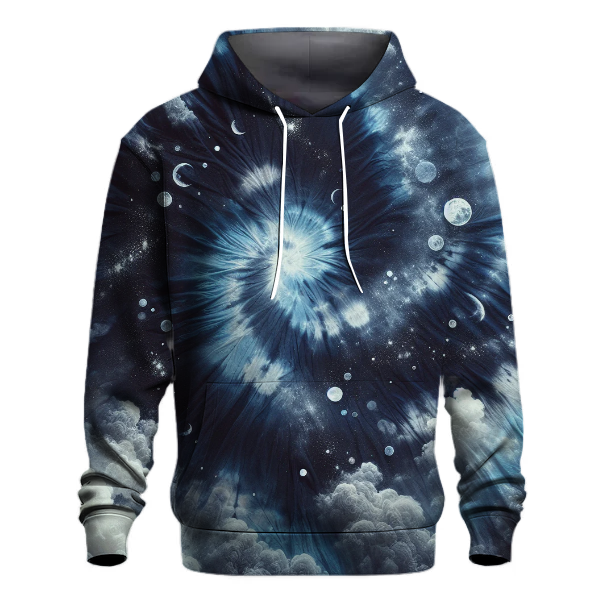 Moonlight Glow Tie-dye Design Hoodie