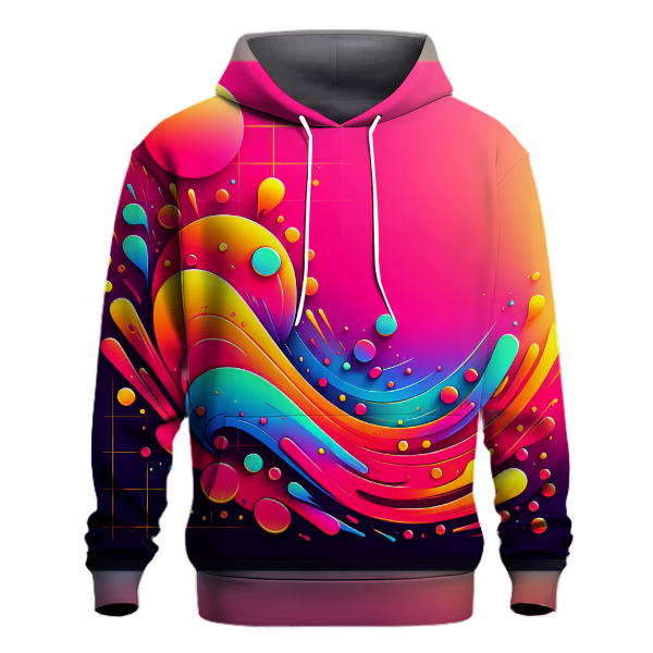 Neon Burst Gradient Hoodie