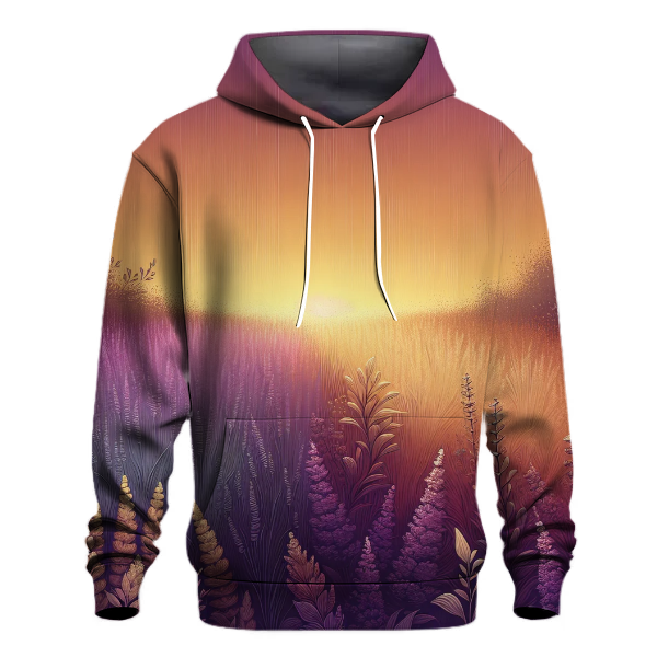 Lavender Sunset Fields Hoodie