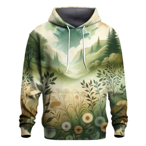 Rustic Meadow Tie-Dye Hoodie