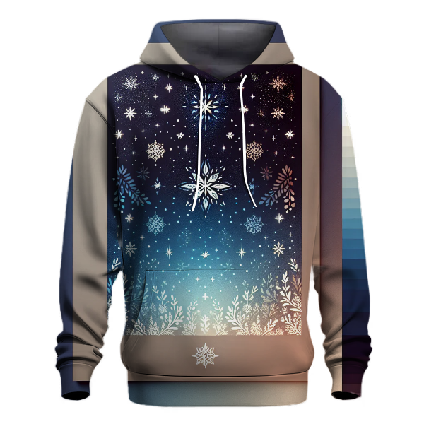 Luminous Winter Night Hoodie