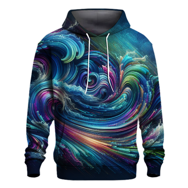 Electric Wave Tie-dye Design Hoodie