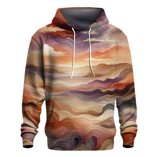 Rustic Twilight Tie-Dye Hoodie