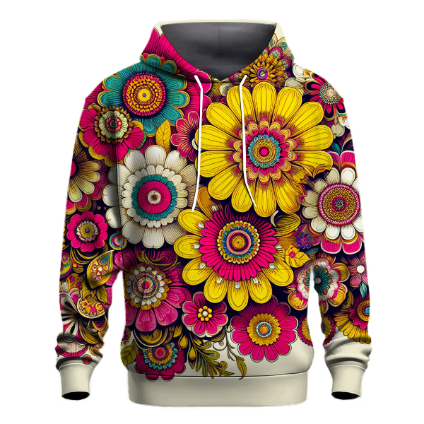 Vibrant Floral Burst Hoodie