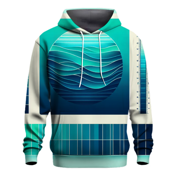 Teal Tidal Flow Hoodie
