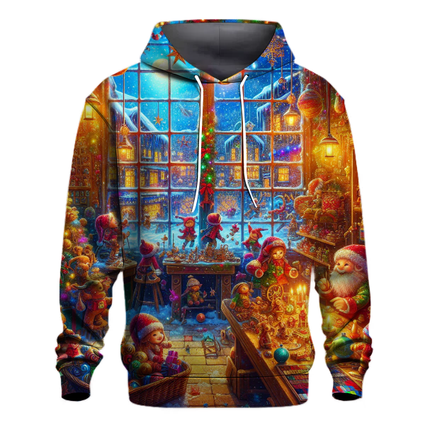 Festive Elf Workshop Fun Hoodie