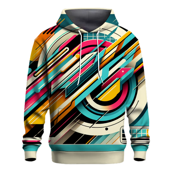Retro Futuristic Design Hoodie
