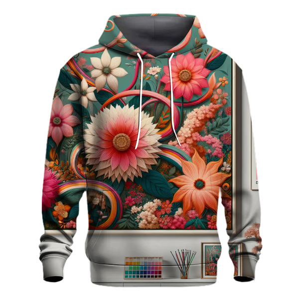 Groovy Floral Harmony Hoodie