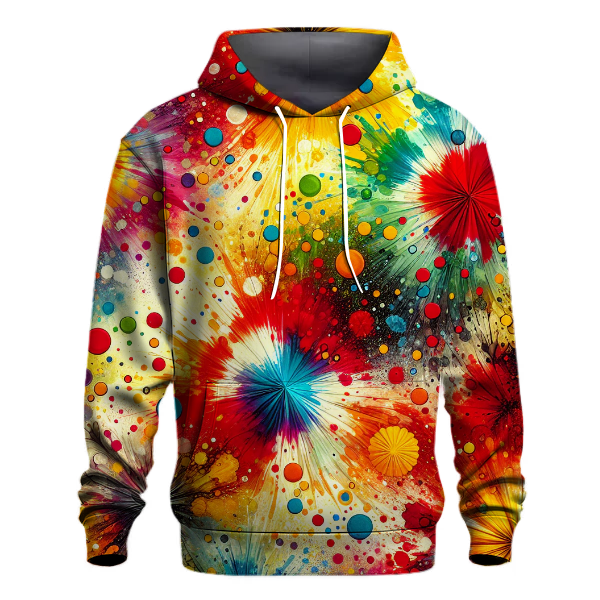 Bold Fiesta Tie-dye Design Hoodie