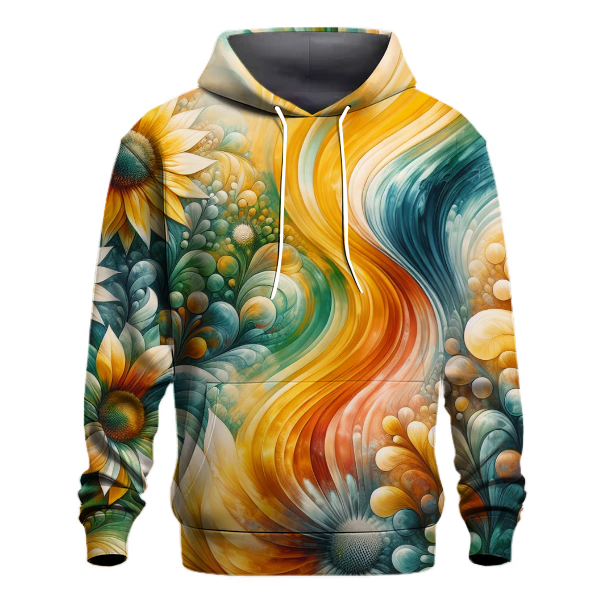 Golden Sunflower Delight Hoodie