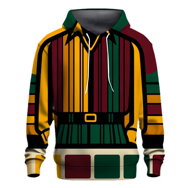Chic 70s Style Stripes Hoodie