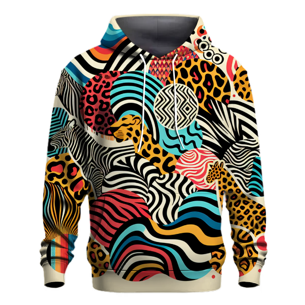 Retro Funky Animal Prints Hoodie