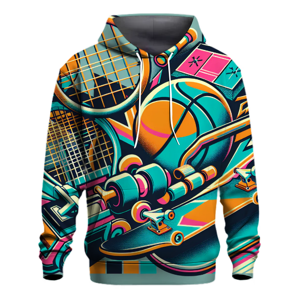 Bold 80s Sportswear Hoodie