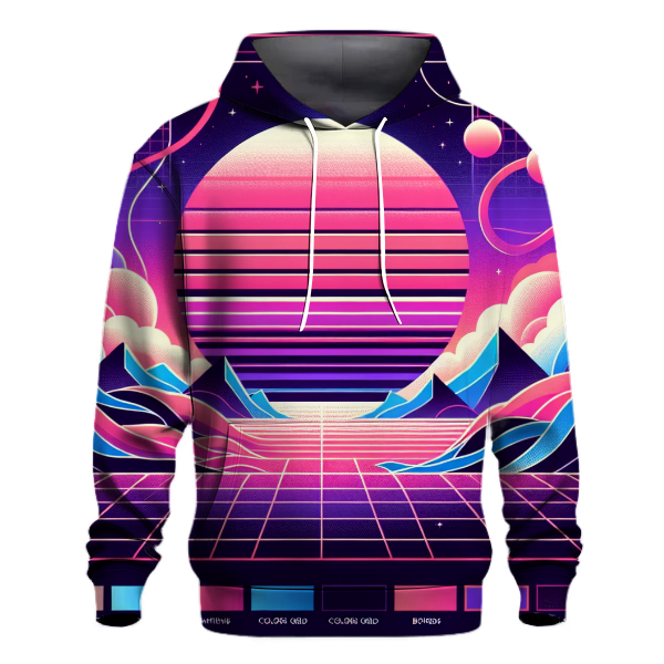 Synthwave Sunset Design Hoodie