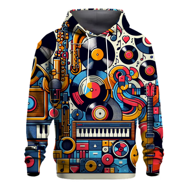 Retro Vintage Music Vibes Hoodie