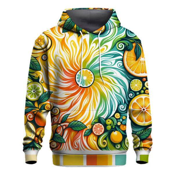 Sunshine Citrus Tie-Dye Hoodie
