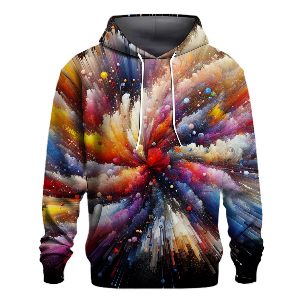 Dynamic Color Burst Hoodie
