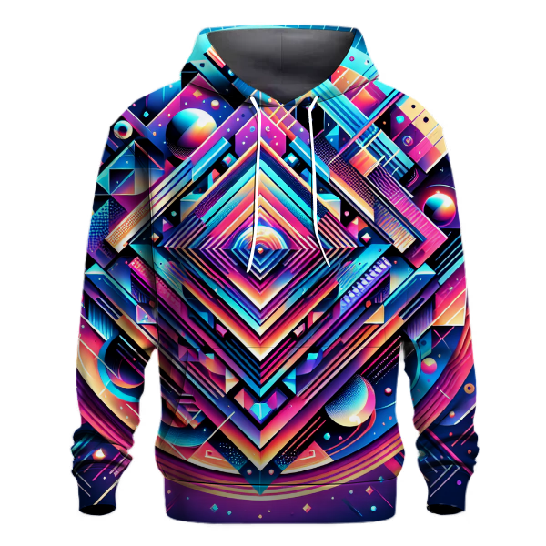 Chromatic Neon Layers Hoodie