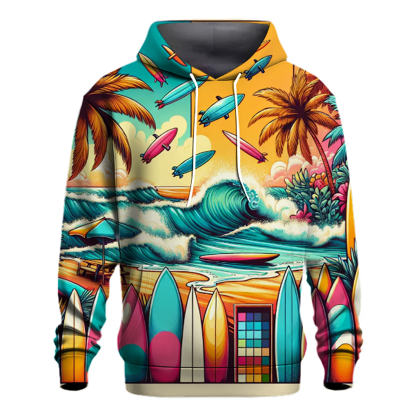 Radical 80s Surf Style Hoodie