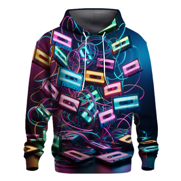 Neon Cassette Vibes Hoodie