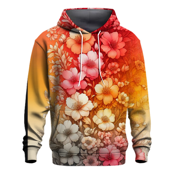 Radiant Floral Fade Hoodie
