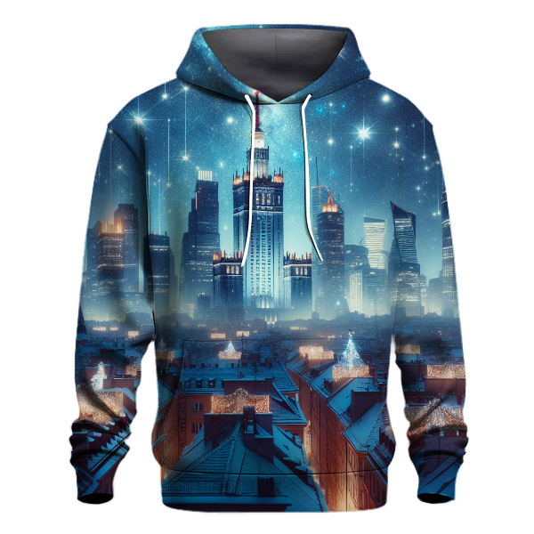 Holiday Lights Cityscape Hoodie