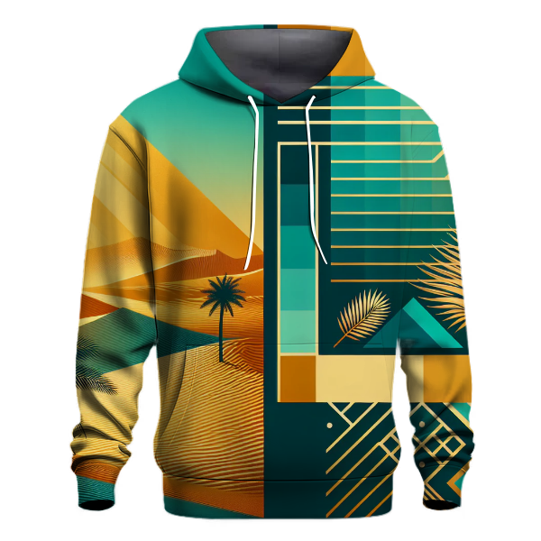 Golden Oasis Gradient Hoodie