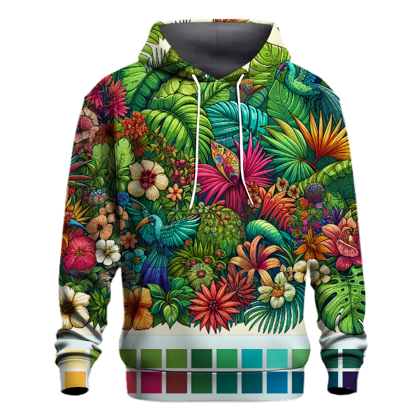 Lush Tropical Flora Hoodie