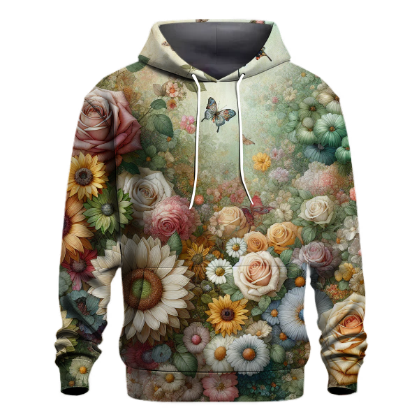 Festive Floral Garden Hoodie