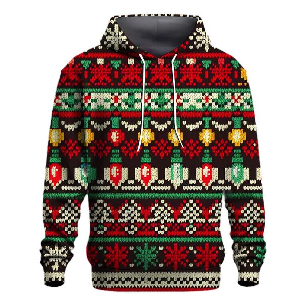 Retro Christmas Lights Design Hoodie