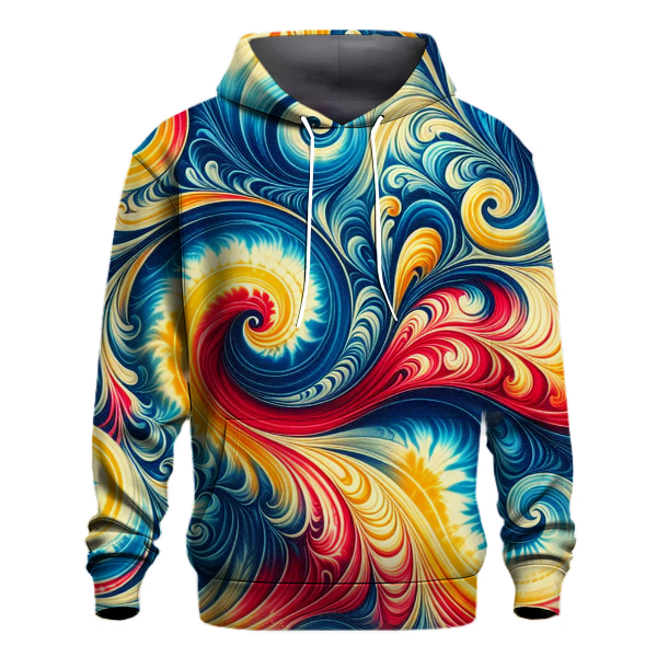 Groovy Tie Dye Waves Hoodie