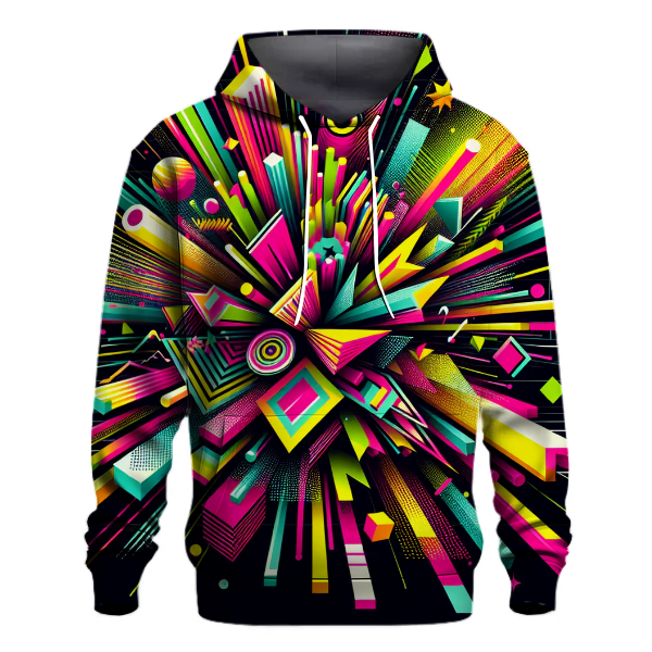 Dynamic Geometric Burst Hoodie