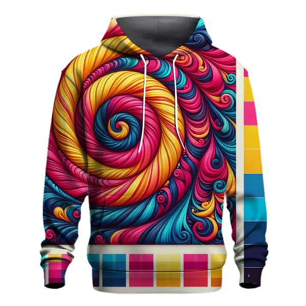 Funky Tie Dye Spiral Hoodie