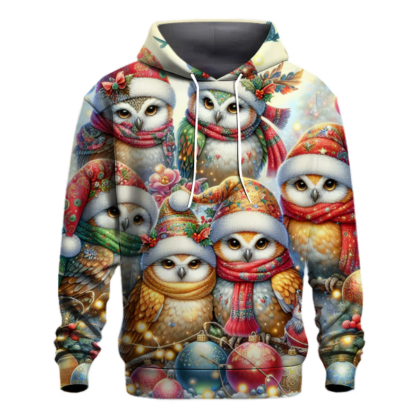 Holiday Joy Owl Friends Hoodie